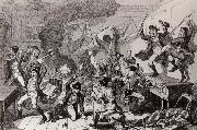 Rebels dancing the Carmagnolle in a captured house by cruikshank Thomas